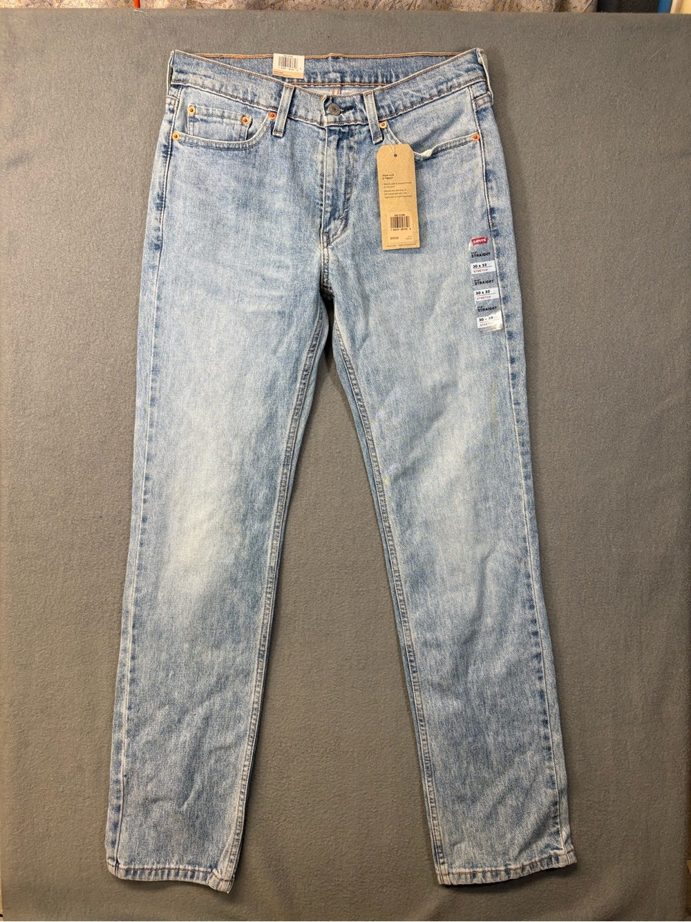NWT Levis 514 Men’s Blue Jeans Sz. 30x32 Straight Strech